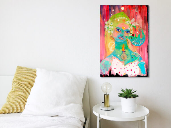 Painting of APHRODITE LISTENING by Hannah Maurice